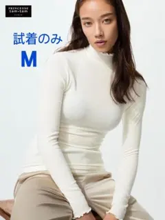 極暖ヒートテックカシミヤブレンドリブハイネックT