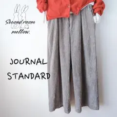 ジャーナルスタンダード◎コーデュロイワイドパンツ グレー W70