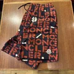 【MONCLER】 極美品 モンクレール 総柄モノグラム 水陸両用 ハーフパンツ MONCLER】 極美品 モンクレール 総柄モノグラム 水陸両用 ハーフパンツ