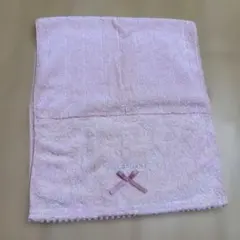 JILL STUART フェイスタオル ピンク ワンポイントリボン
