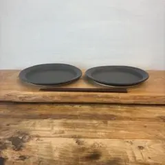 新品　陶器　陶芸作家　リムプレート皿2枚　683