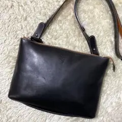 【美品】ポールスミス ショルダーバッグ レザー 本革 ブラック サコッシュ