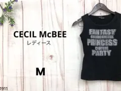 セシルマクビー ラインストーン タンクトップ 派手 キラキラ 平成ギャル M
