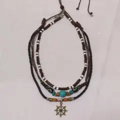 ネックレス　ターコイズ風 ナバホ族　男女兼用　インディアンジュエリー　アメカジ