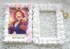 硬質ケース ホイップデコ 2点 ピンク 白 猫 リボン