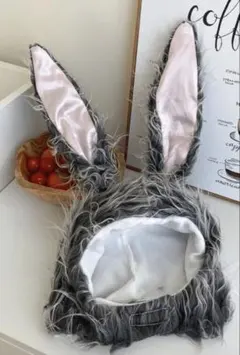 ハロウィン/うさぎ被り物/ファーハット