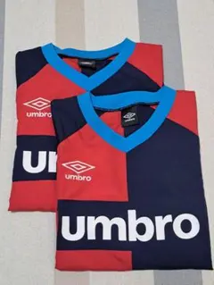 umbro バイカラーピステ 160cm　レッド　ネイビー
