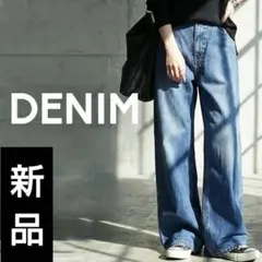 値下げ【新品タグ付】✨️antiqua✨️ワイドデニムパンツ М ￥5940→