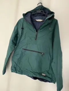 L.L.Bean ダークグリーン プルオーバー マウンテンパーカー