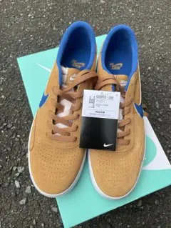 未使用　箱付NIKE SB ヘリテージ バルク　スニーカー ブラウン/ブルー