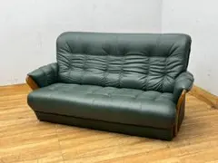 T1542☆展示品☆国産最高峰　浜本工芸　本革　三人掛ソファ　3Pソファ　レザー T1542☆展示品☆国産最高峰 浜本工芸 本革 三人掛ソファ 3Pソファ