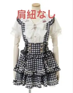 リズリサ はしごリボンチェックティアードスカパン ブラックチェック はしごリボンチェックティアードスカパン LIZLISA リズリサ 【公式通販】