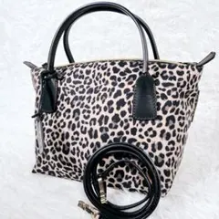 美品✨ロベルタピエリ レオパード ミニ ショルダーバッグ トートバッグ 2WAY