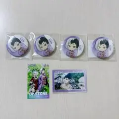 Dr.STONE マリオンクレープ 缶バッジ 石神千空＆あさぎりゲン - メルカリ