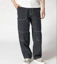 GAPバギーカーペンターデニム 29/30 ストライプ