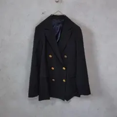 美品 martinique テーラードジャケット ダブル 紺ブレ S