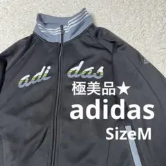 アディダス トラックジャケット ロゴ プリント ジップアップ レディース M