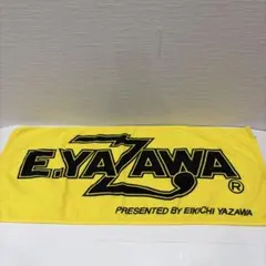 矢沢永吉 公式 フェイスタオル 黄×黒　イエロー×ブラック　E.YAZAWAのサムネイル