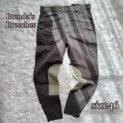 ⚫︎Brenda's Breeches カジュアルパンツ46テーパード伸縮性◎