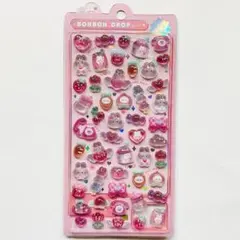 【新品】Q-lia ボンボンドロップシール ももいろボンボン