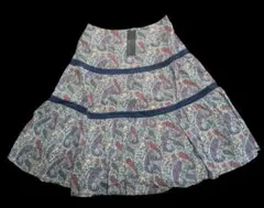 新品タグ付き　美品 LOVE PARADISE 大きいサイズペイズリー柄スカート