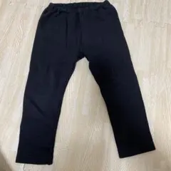 ユニクロ　100 裏起毛ブラックレギンス
