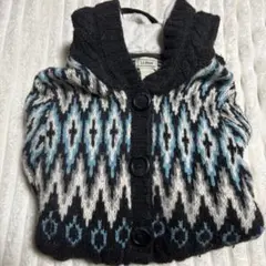 L.L.Bean 幾何学模様 カーディガン M