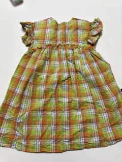 BREEZE チェック柄 半袖ワンピース 130