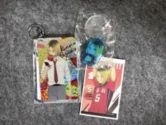 ハイキュー　孤爪研磨　ホログラムプレートキーホルダー　デコラPICアクリル