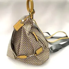 MACARONIC STYLE マカロニック・スタイル/リュック　イエロー幾何学