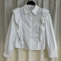 【SHEIN】襟付き白ブラウス