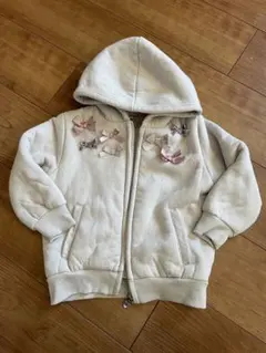 エニィファム　裏ボア　リボン　パーカー