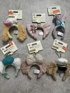 ダッフィー&フレンズ　ミニ　カチューシャ　キーホルダー