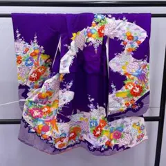 ★4175★ 子供着物 七五三 女の子 四つ身 襦袢付き