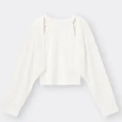 【美品】2ピースボレロカーディガン(長袖) ホビ クロップドカーディガン サマー