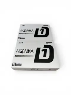 【新品未使用】ゴルフボール ホンマ HONMA D1 ホワイト 12球✖️2箱のサムネイル