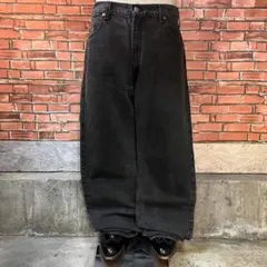 USA古着 00s LEVI'S 505 ブラックデニムパンツ バギー ワイド
