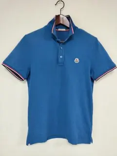 MONCLER モンクレール 青 ポロシャツ　希少色 ブルー（青）系 MONCLER(モンクレール) ポロシャツ(メンズ) - ブランド