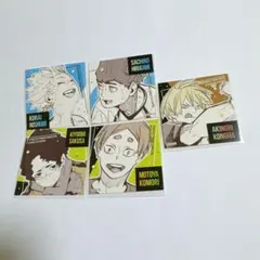 ハイキュー スクエアステッカー 第2弾 星海 佐久早 昼神 古森 昼神 木葉