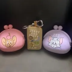 トム＆ジェリー　キーケース　がまぐち財布　３点セット