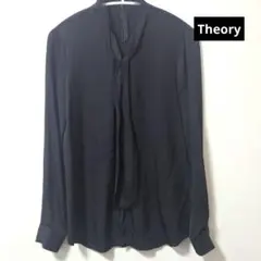 最終値下げ‼️【美品】Theory長袖ブラウス　セオリーブラウス　シルク