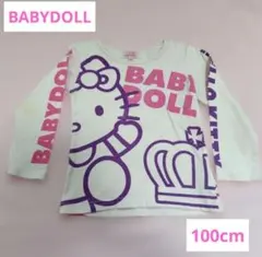 BABYDOLL ハローキティ 長袖Tシャツ 100cm　女の子のサムネイル