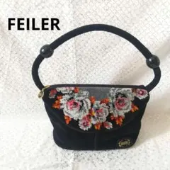 FEILER　ハンドバッグ　フェイラー　小さめ　バラ　薔薇　手提げのサムネイル