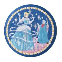 「シンデレラ」Disney Characters 刺繍缶バッジビスケット2