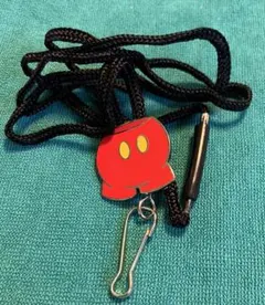 653.昔の海外ディズニー キャスト限定　IDホルダー/ランヤード ミッキーC