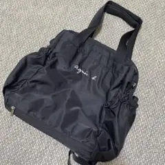 アニエスベー　マザーズバック　リュック　2way 黒　トート