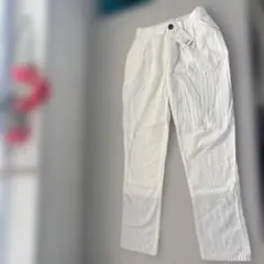 チャク不良　ナイスクラップ コットン100% ストレートデニム ホワイト Fのサムネイル