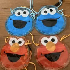 セサミストリート ポーチ クッキーモンスター エルモ