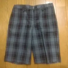 COMME CA ISM ハーフパンツ 130A グレー系チェック