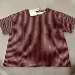 【新品未使用】AI ARAIストライプ柄 クルーネックTシャツ 120cm